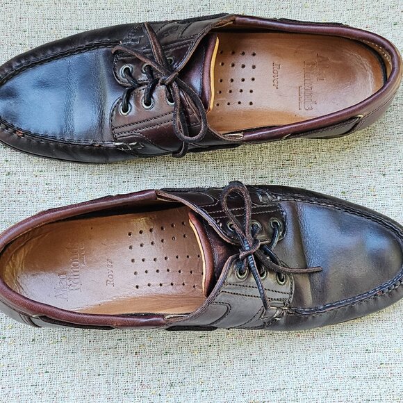 Allan Edmonds Men Shoes/Laceup Brown Leather Shoe Made in USA Size 10.5B main image 6